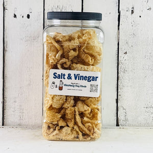 Salt and Vinegar Flavored Heavenly Hog Rinds Grip Jar, 128oz (Copy)