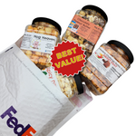 4-32 Oz. Jar Assorted Flavor Kettle Corn Sampler, Limited Time Special