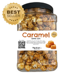 Caramel Flavored Gourmet Kettle Corn, Grip Jar, Assorted Sizes