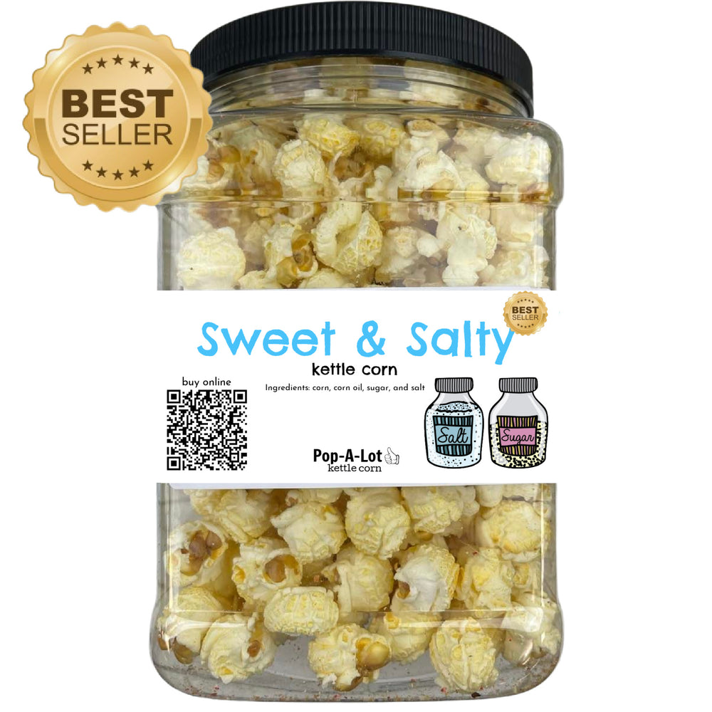 Sweet Heat Flavored Gourmet Kettle Corn Grip Jar, Assorted Sizes – Pop-A-Lot  Kettle Corn