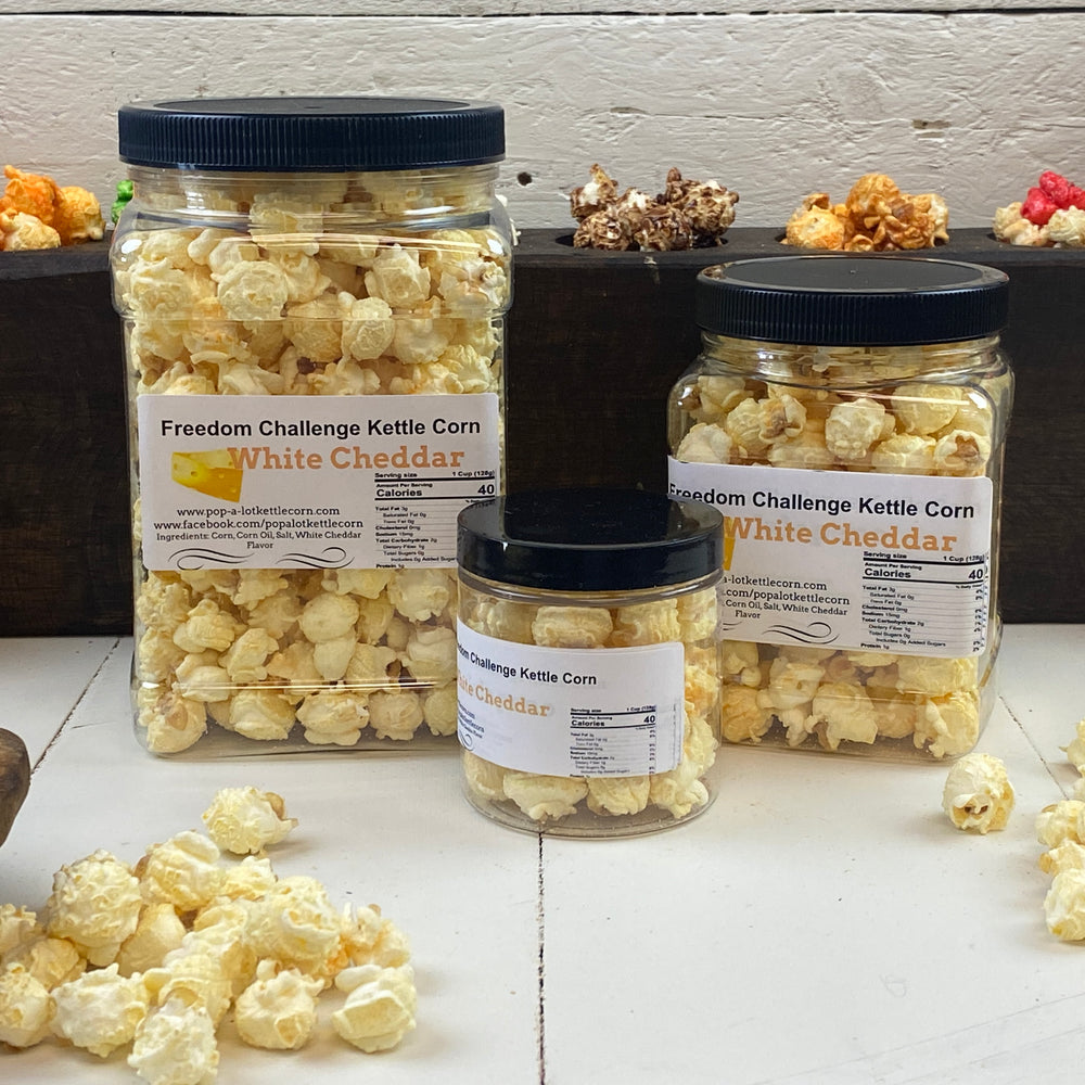 Sweet Heat Flavored Gourmet Kettle Corn Grip Jar, Assorted Sizes – Pop-A-Lot  Kettle Corn