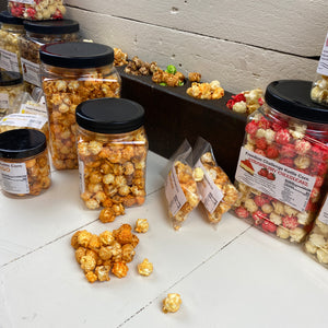Chicago Style Flavored Gourmet Kettle Corn, Grip Jar, Assorted Sizes