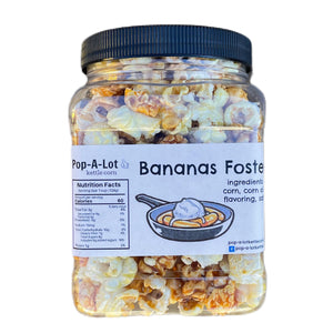 
            
                Load image into Gallery viewer, Bananas Foster Gourmet Kettle Corn Grip Jar, Assorted Sizes
            
        