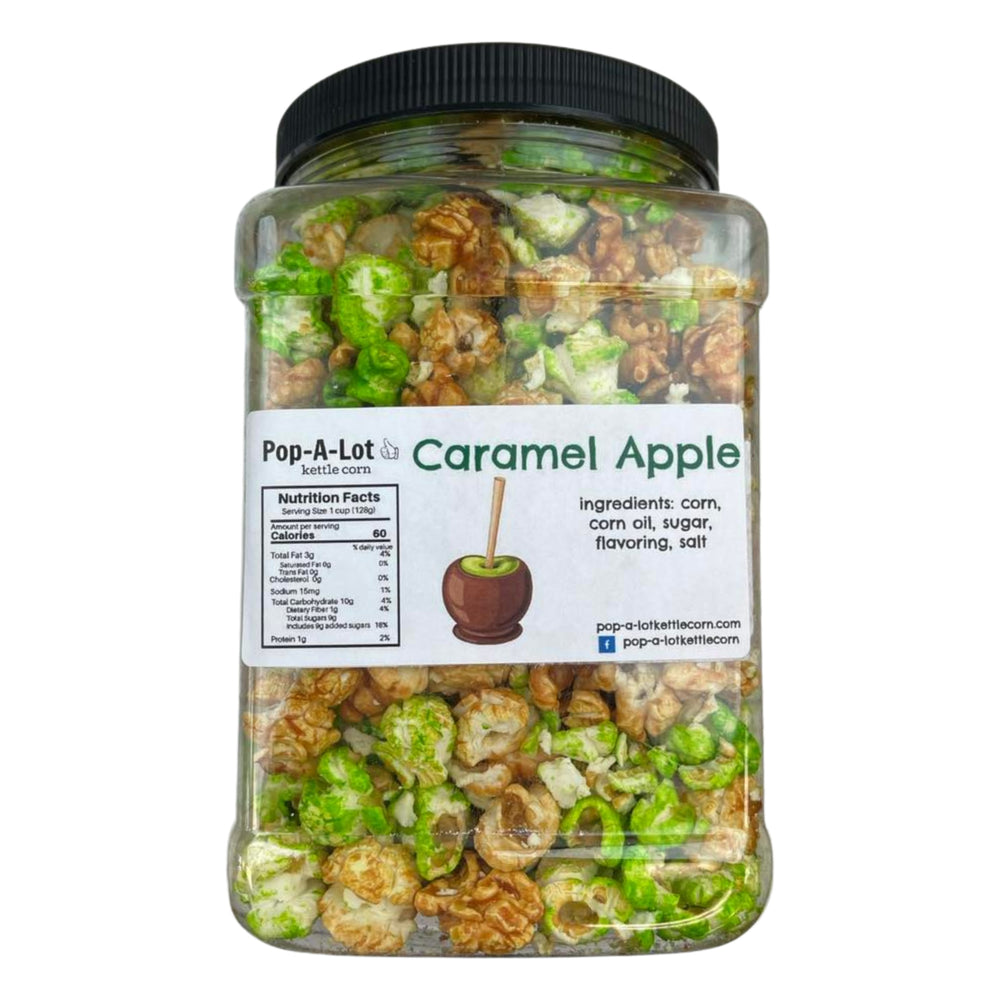 Caramel Apple Gourmet Kettle Corn Grip Jar, Assorted Sizes