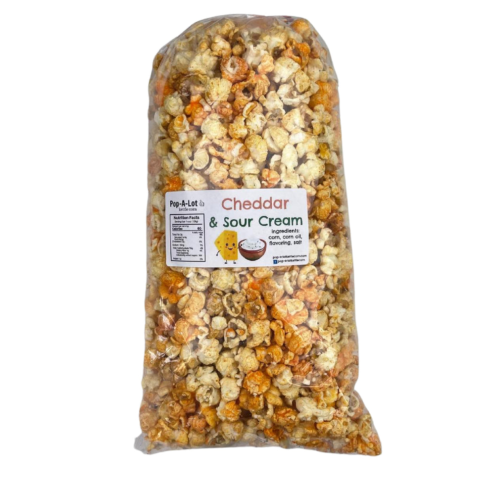Cheddar and Sour Cream Flavored Kettle Corn, Popcorn, Single Bag