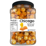 Chicago Style Flavored Gourmet Kettle Corn, Grip Jar, Assorted Sizes