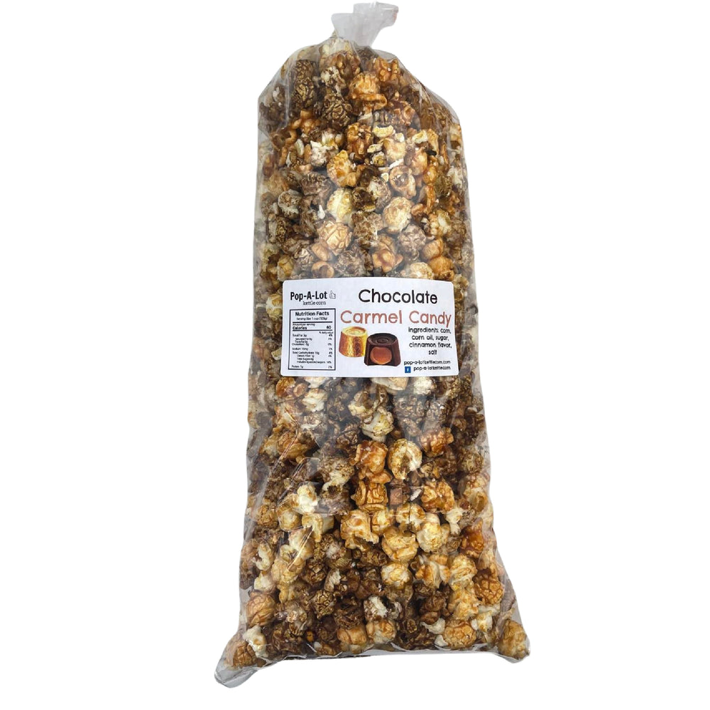 
            
                Load image into Gallery viewer, Chocolate Caramel Candy Kettle Corn, Single Bag
            
        