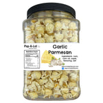 Garlic Parmesan Flavored Gourmet Kettle Corn Grip Jar, Assorted Sizes