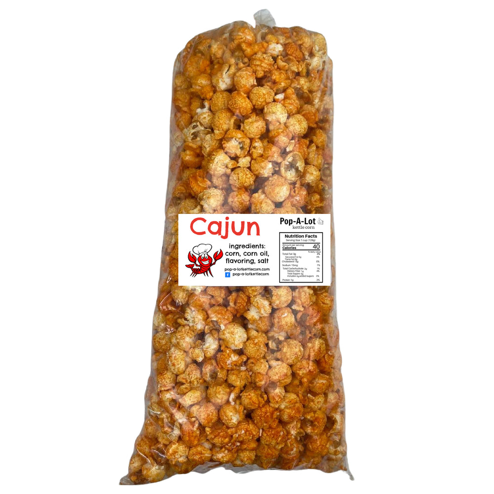 Cajun Flavored Gourmet Kettle Corn, Single Bag